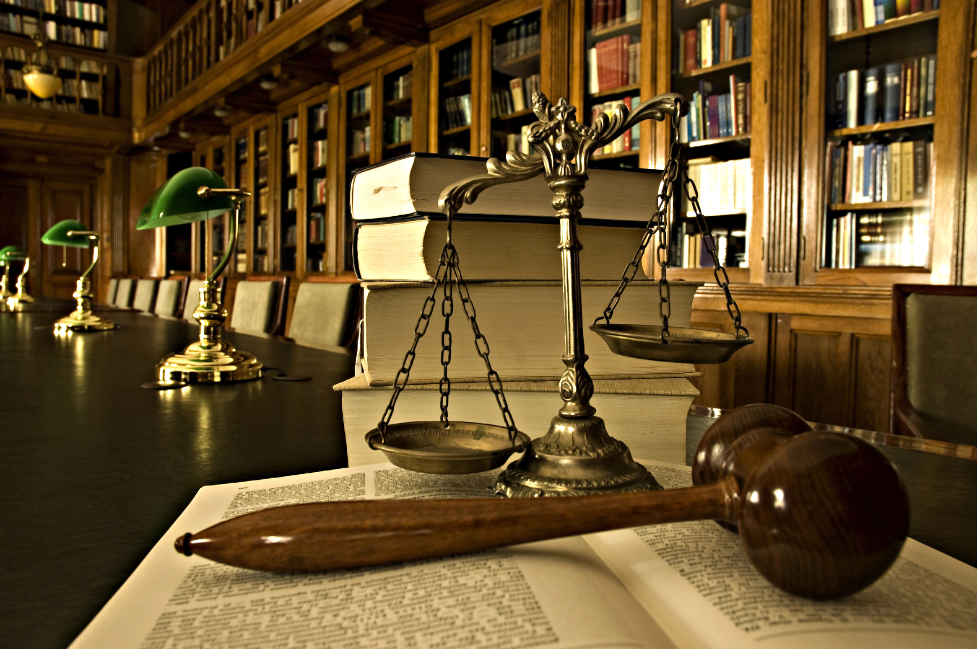 Gavel on a law book at a Casper, WY Law Firm